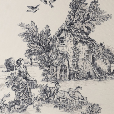 Велюровая ткань для мебели с серым принтом