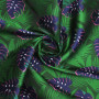 Жаккардовая ткань с сине-зеленым принтом