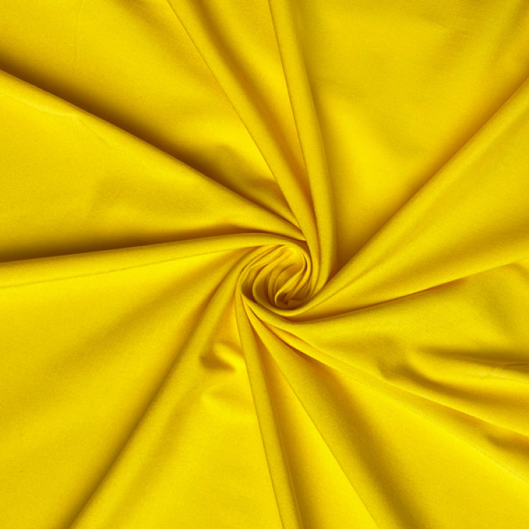 Ткань плательная ярко-желтого цвета