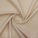 Ткань плательная бежевого цвета с белым узором