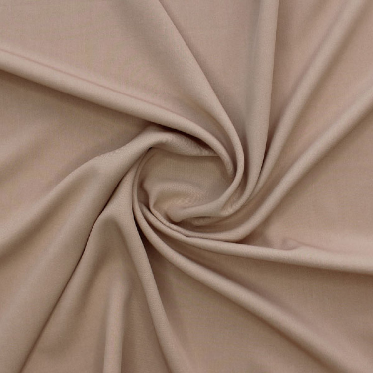 Ткань плательная бежево-коричневого цвета 