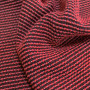 Ткань жаккард красного цвета с текстурой