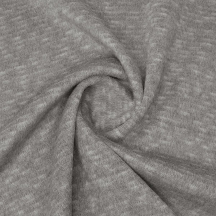 Ткань пальтовая серого цвета