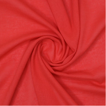 Ткань марлевка ярко-красного цвета