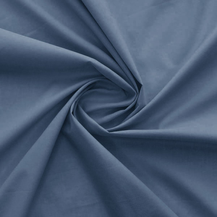 Ткань батист серо-синего цвета 