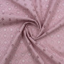 Ткань блузочная пыльно-розового оттенка с вышивкой