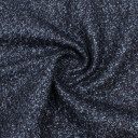 Пальтовый ткань, букле, черно-синий цвет
