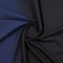 Ткань костюмная с черно-синим градиентом