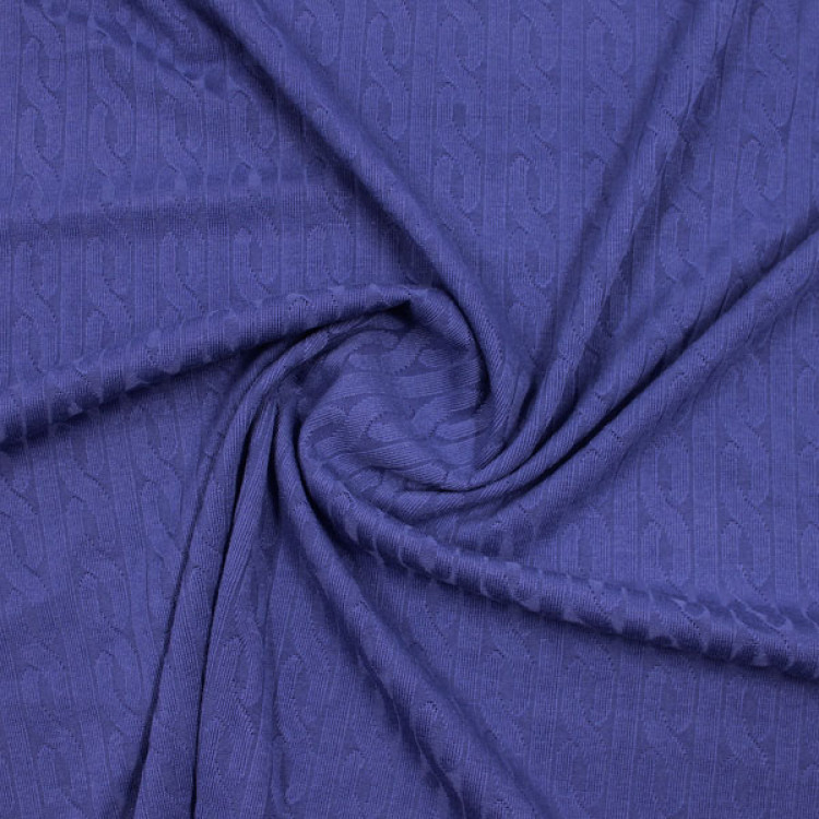 Трикотажная ткань, синий цвет