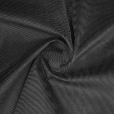 Ткань вельвет черного цвета с серым переливом