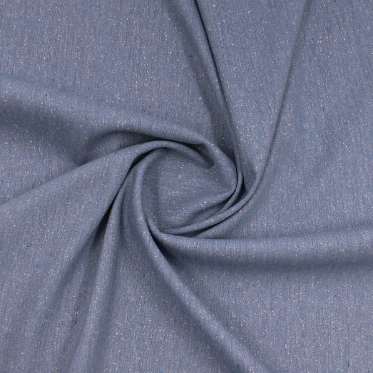 Костюмная ткань сего-голубого цвета