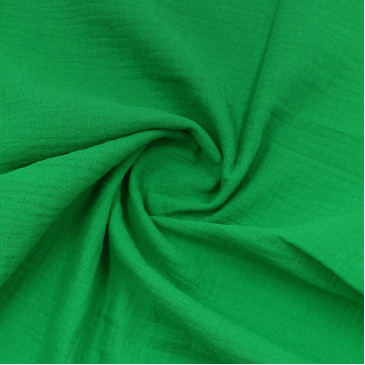 Ткань муслин зеленого цвета