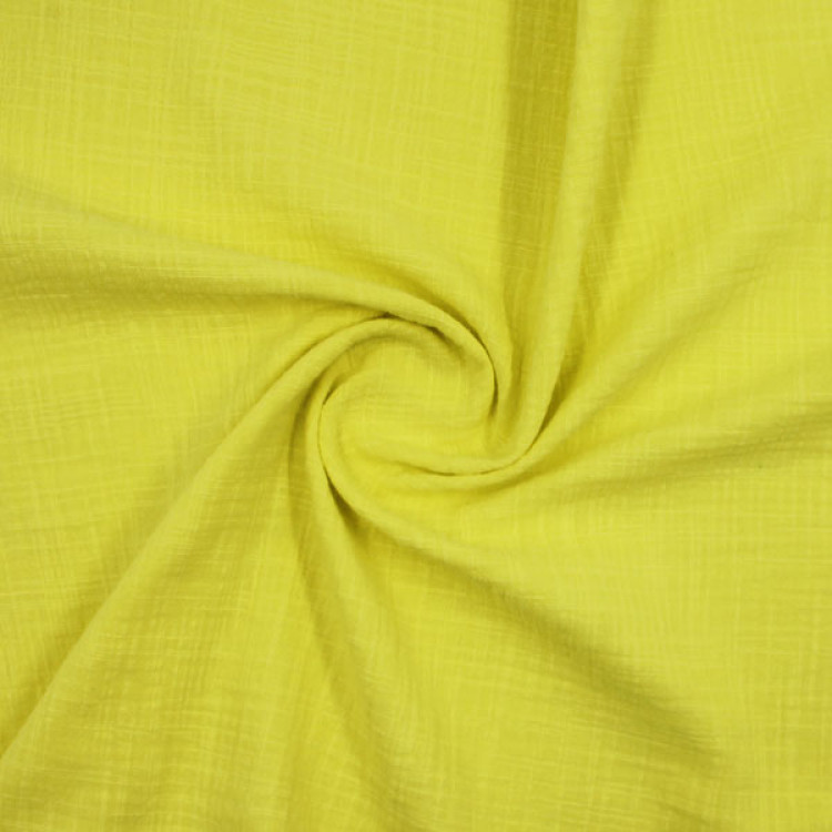 Ткань муслин лимонного цвета