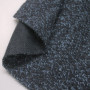 Пальтовая ткань, букле, черно-синий цвет