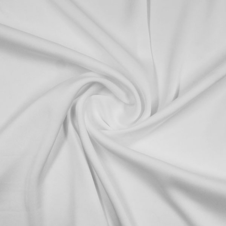 Ткань искусственный шелк молочного цвета