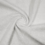 Ткань муслин белого цвета с вышивкой