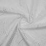 Ткань блузочная белого цвета с цветочной вышивкой