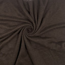 Ткань трикотаж-лен темно-коричневого цвета