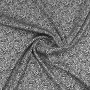 Ткань искусственный шелк белого цвета с черными полосами