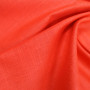 Ткань плательная ярко-красного цвета с добавлением льна