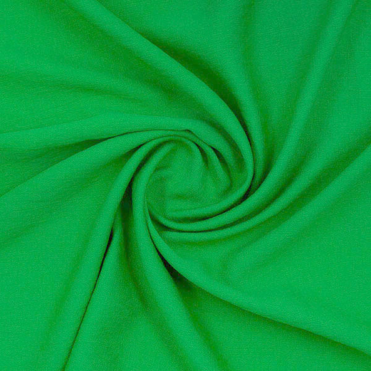 Ткань плательная ярко-зеленого цвета