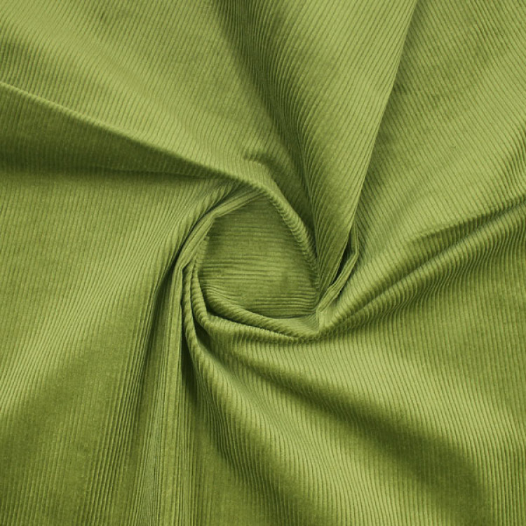Ткань вельвет цвета зеленого яблока