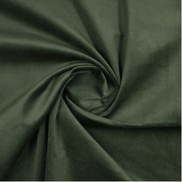 Ткань вельвет темно-зеленого цвета
