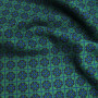 Трикотажная ткань, жаккард, сине-зеленый принт