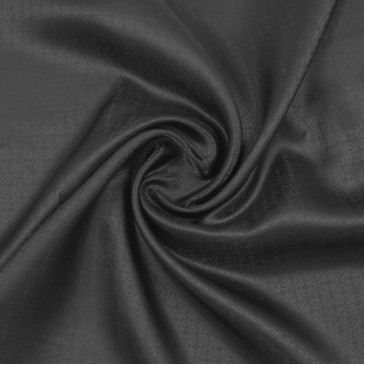 Подкладочная ткань жаккардовая, темно-коричневый цвет, 100% вискоза