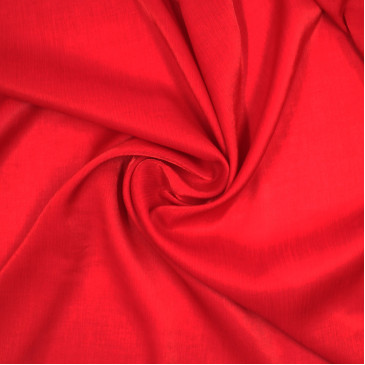 Ткань плательная красного цвета с блеском