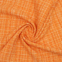 Костюмная ткань Шанель оранжевого цвета