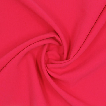 Ткань костюмная неоново-малинового цвета