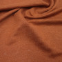 Ткань трикотаж лен терракотового цвета