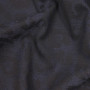 Ткань костюмная черная с синим узором