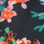Ткань вискоза черного цвета с цветочным принтом