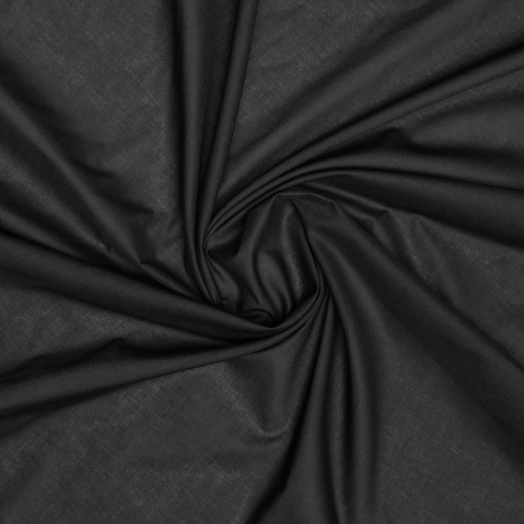 Ткань батист, тенсель, черный цвет