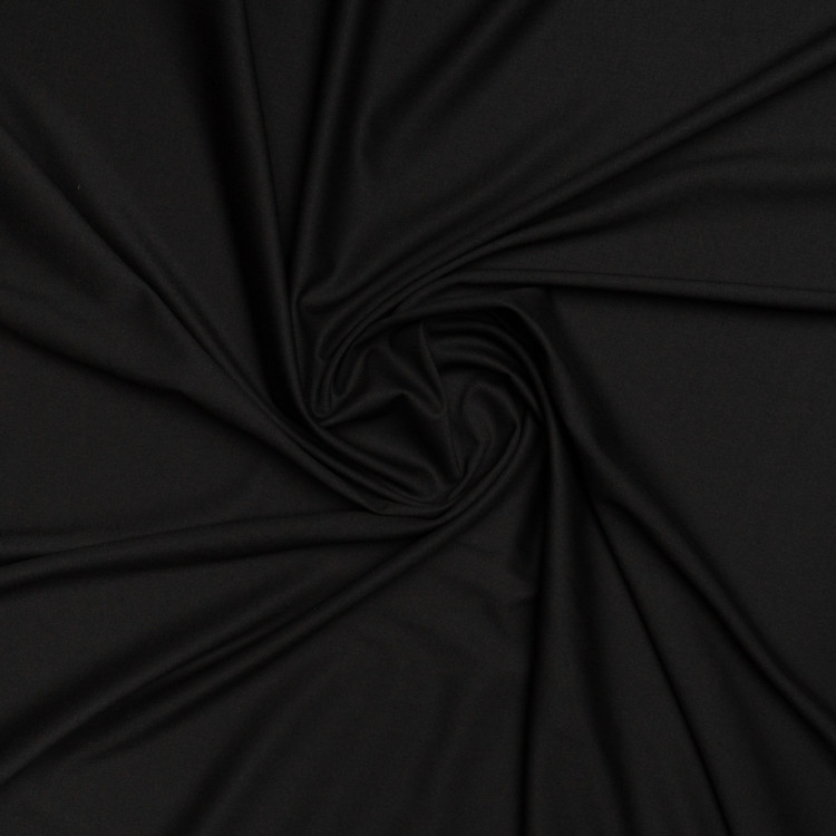 Ткань костюмная ярко-черная