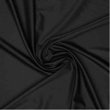 Ткань костюмная яркого черного оттенка