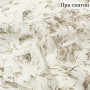 Ткань лен вискоза бежевого цвета с белыми цветами 