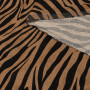 Ткань плательная бежевого цвета с анималистичным принтом