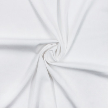 Ткань вискоза стрейч белого цвета