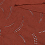 Ткань блузочная красного цвета вышивка