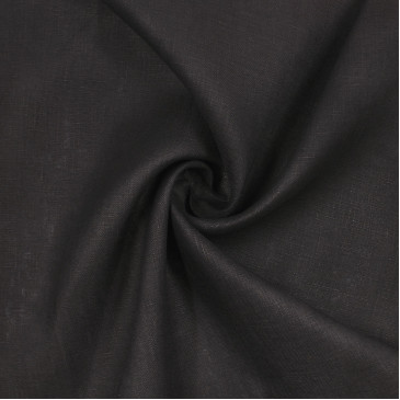Ткань лен 100%, черный цвет