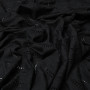 Ткань блузочная черного цвета вышивка
