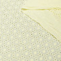 Ткань блузочная светло-желтого оттенка с вышивкой