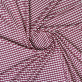 Хлопок 100% в бордовую клетку