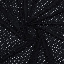 Ткань блузочная черного цвета с вышивкой