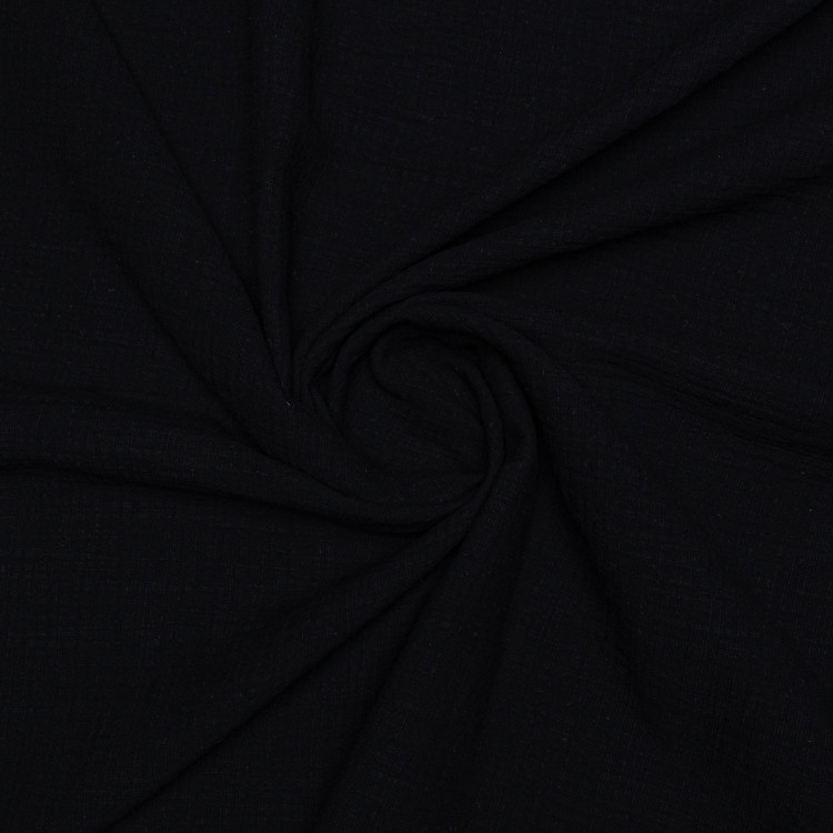Ткань муслин черного цвета