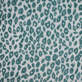 Органза, бирюзовый принт Органза, бирюзовый принт