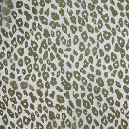 Органза, ткань с анималистическим зеленым принтом Органза, ткань с анималистическим зеленым принтом